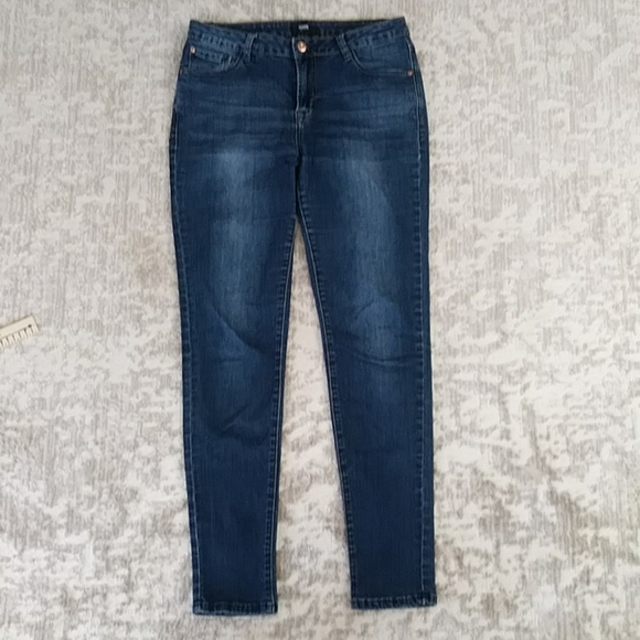 Kensie Knockout Distressed Skinny Jeans 8 / 29 Blue - Picture 6 of 16
